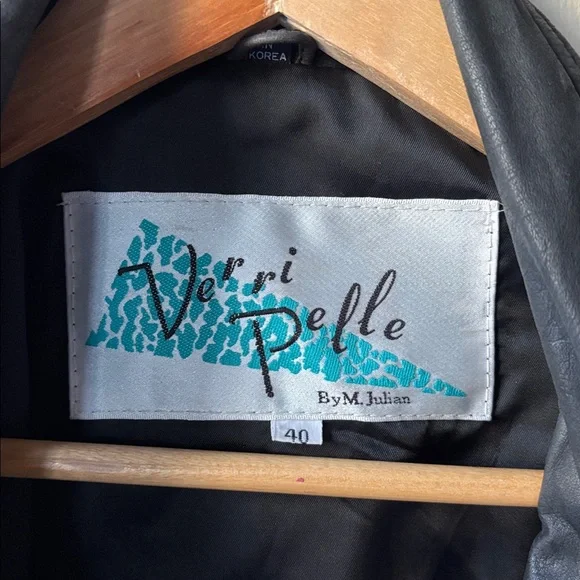 Black Leather Vintage Men's Moto Zip Jacket - Picture 13 of 15